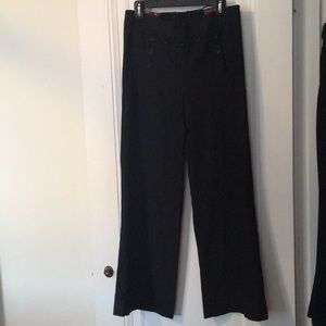 Diane von Furstenberg gray wool sailor pants